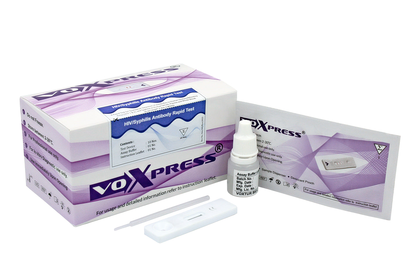 VoxPress HIV/Syphilis Antibody Detection Test