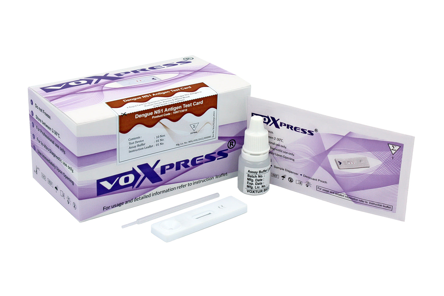 Voxpress Dengue NS1 Antigen Rapid Card Test