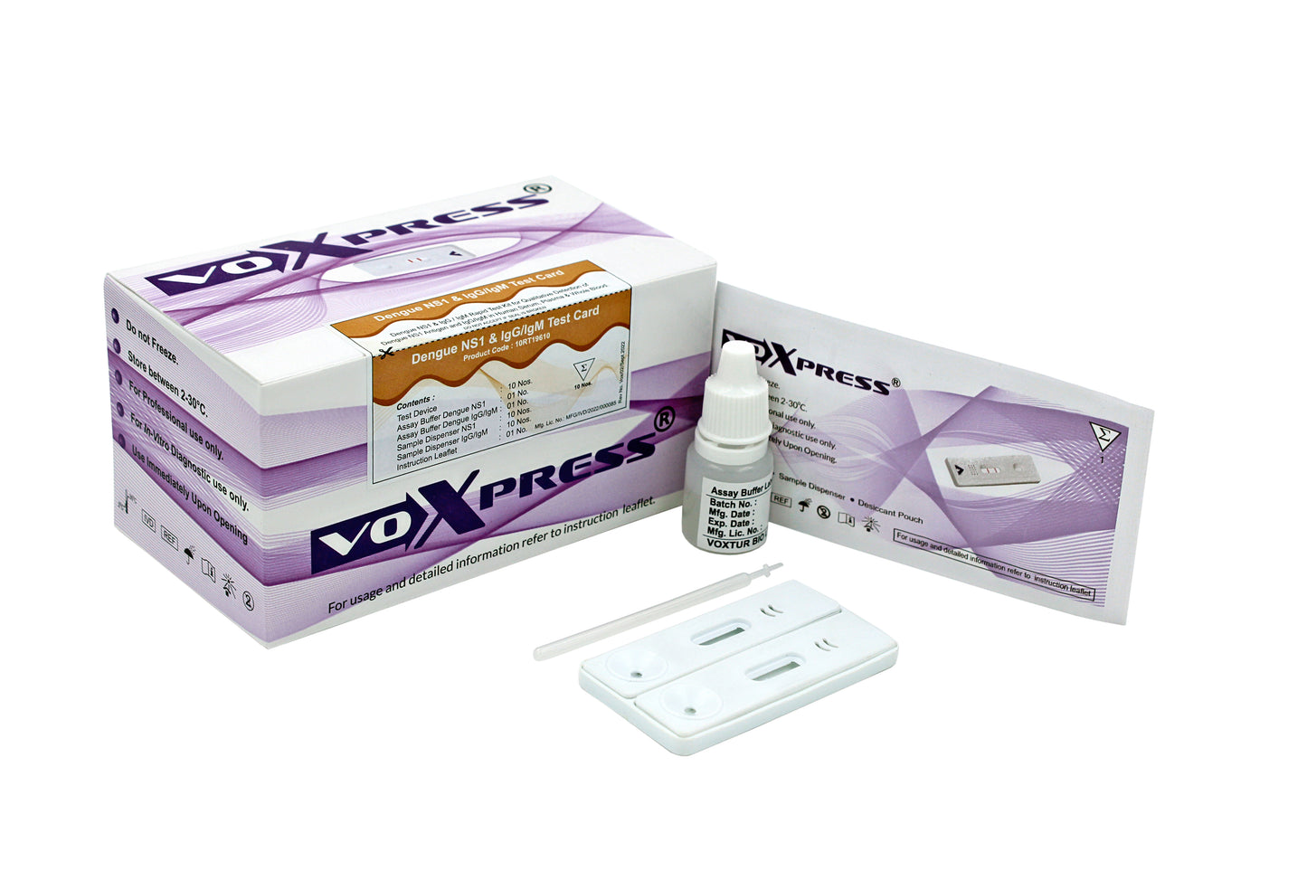 Voxpress Dengue NS1 & IgG/IgM Combo Rapid Card Test