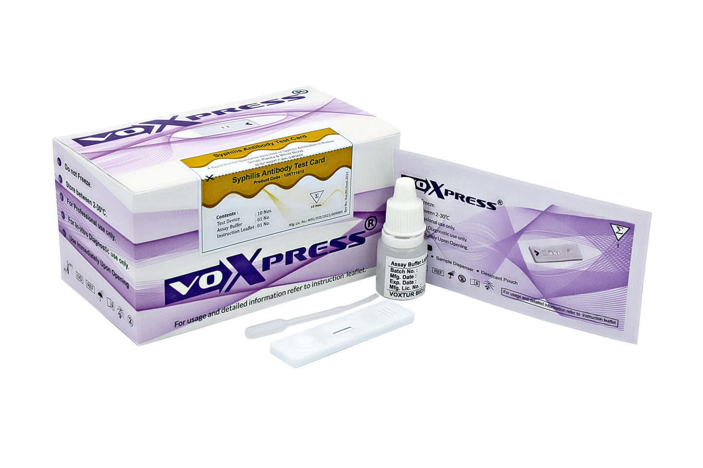 Voxpress Syphilis Rapid Card Test